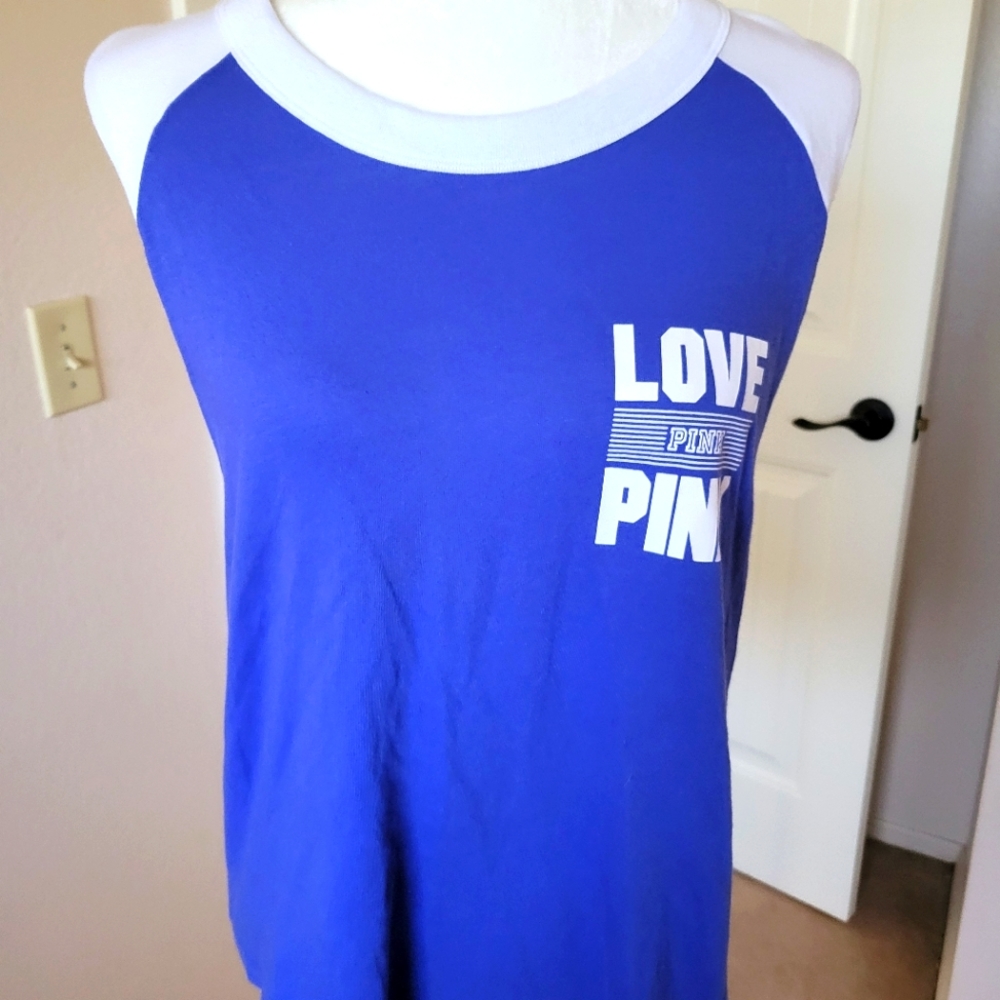 Pink sleevless shirt